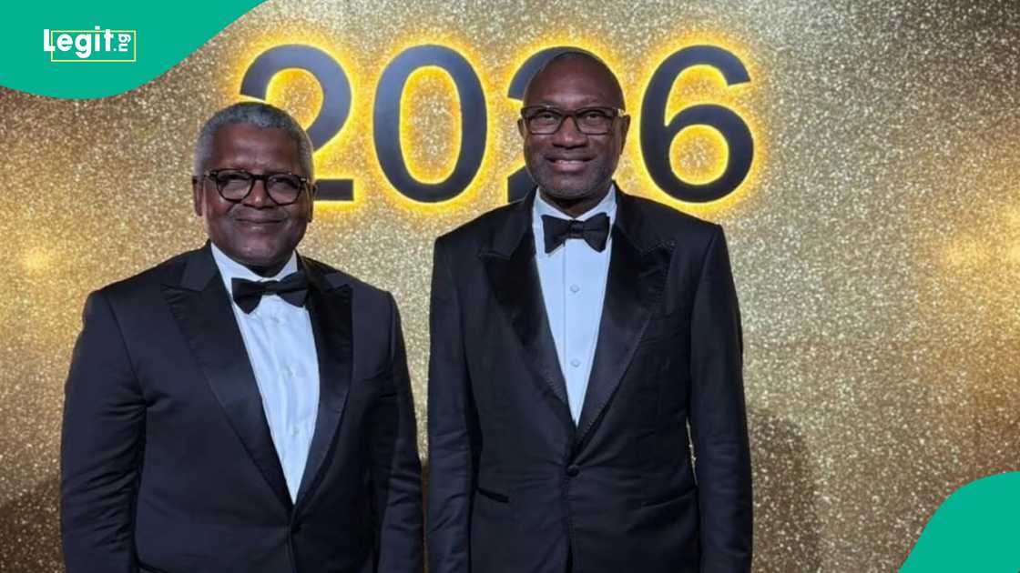 Femi Otedola visits Aliko Dangote and family, shares post