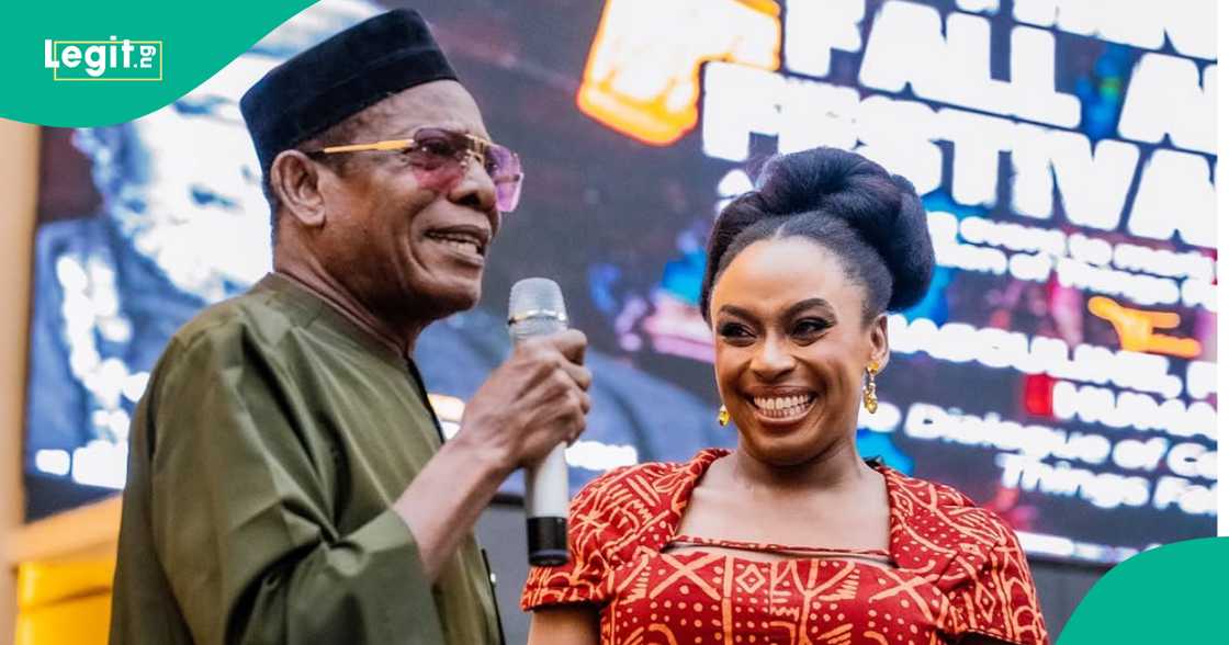 Chimamanda Adichie and Osuofia on Things Fall Apart Festival 2025 Stage Chimamanda Adichie and Osuofia on Things Fall Apart Festival 2025 Stage