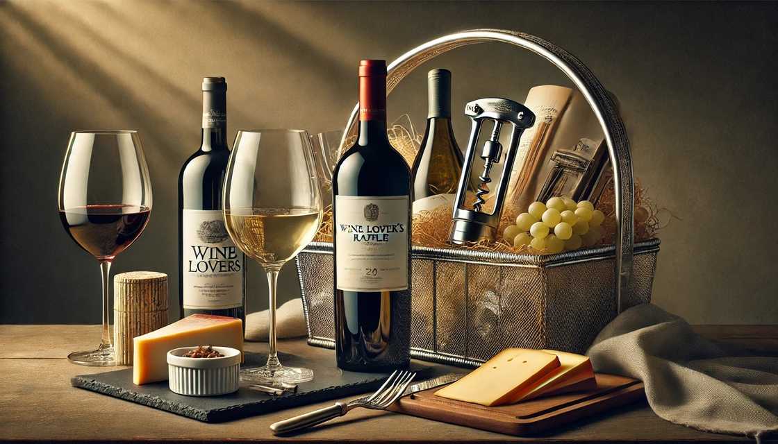 Wine lover’s basket for adults