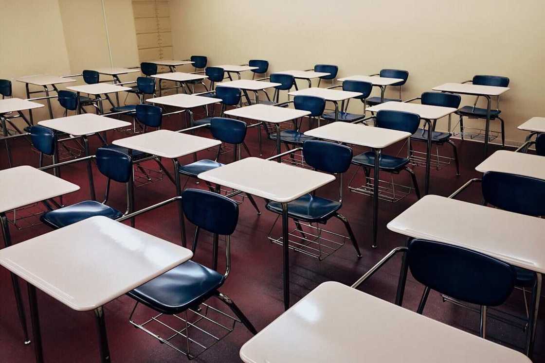 Interior of a classroom