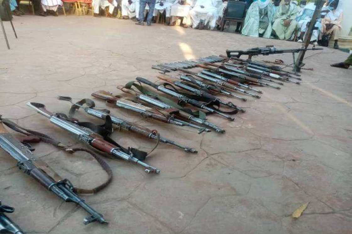Notorious bandits leader lay down arms in Zamfara; name, photo released Notorious bandits leader lay down arms in Zamfara; name, photo released