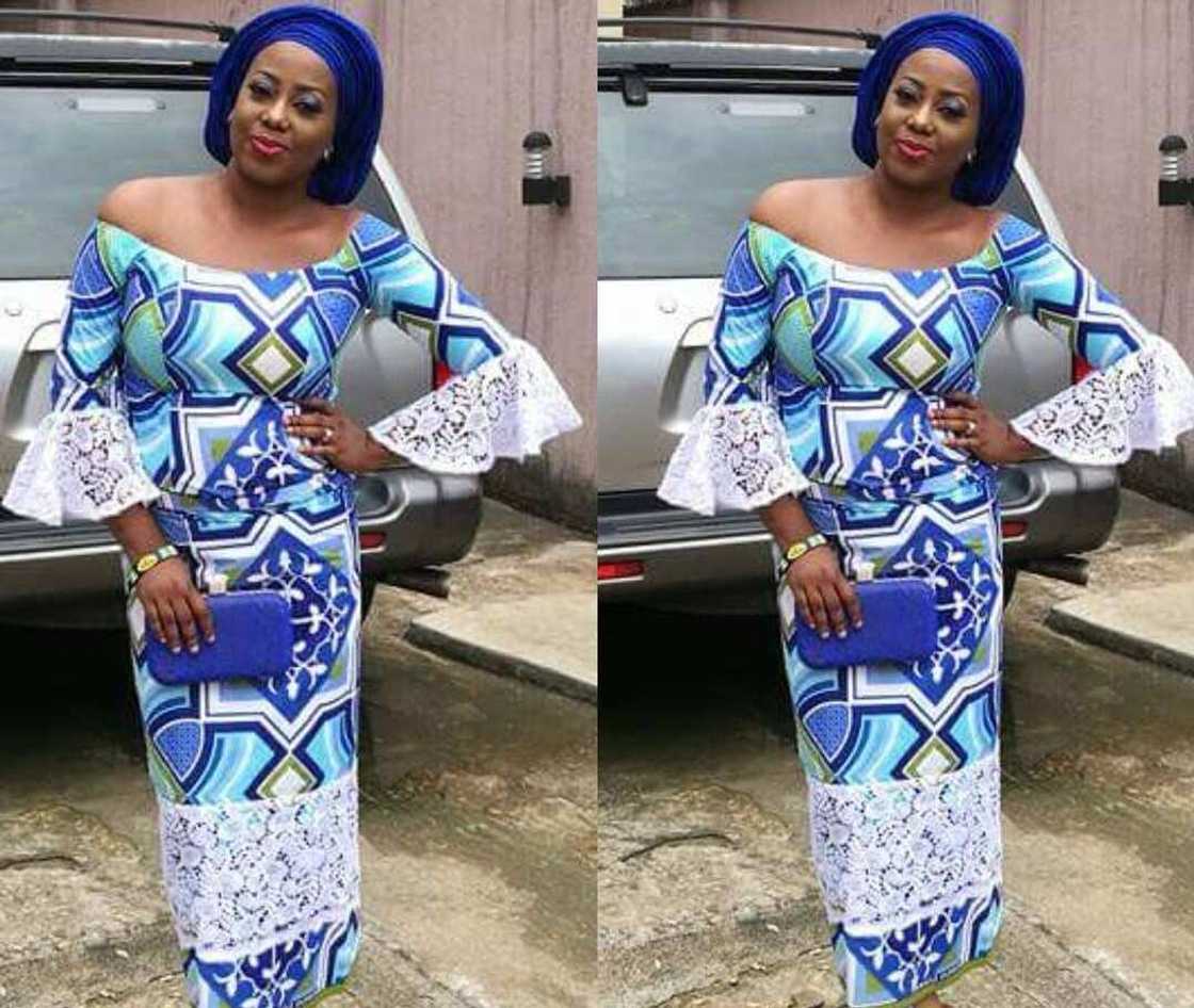 Blue ankara dress Blue ankara dress