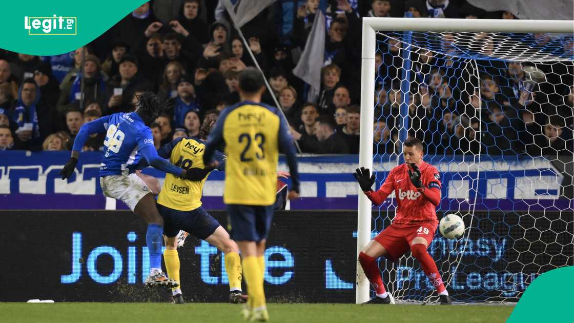 Tolu Arokodare, KRC Genk, Royal Union Saint Gilloise, Belgium, Jupiler Pro. Tolu Arokodare, KRC Genk, Royal Union Saint Gilloise, Belgium, Jupiler Pro.