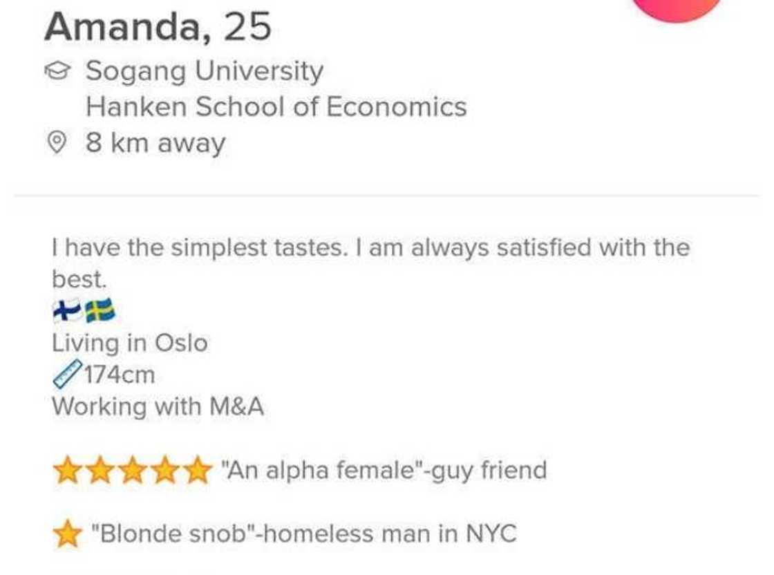 good tinder bios