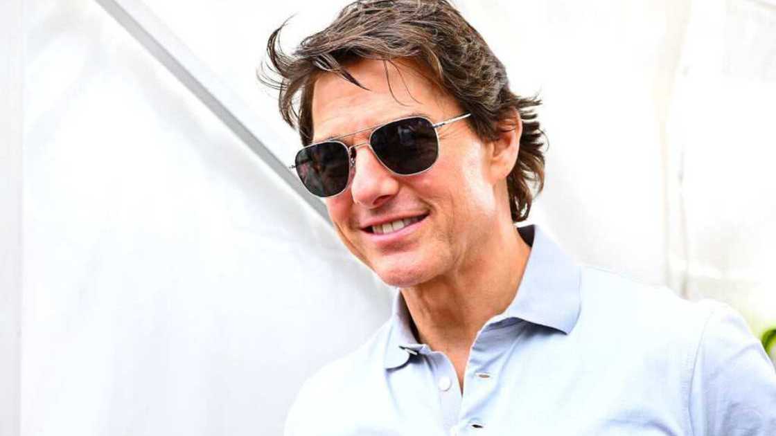 Actor Tom Cruise walks in the Paddock Actor Tom Cruise walks in the Paddock