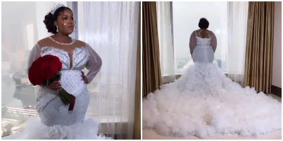 Photos of a Nigerian bride.