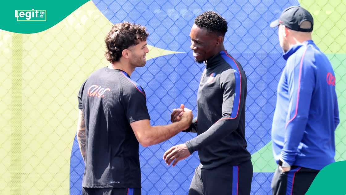 Christian Pulisic, Folarin Balogun, USMNT, 2026 FIFA World Cup, USA. Christian Pulisic, Folarin Balogun, USMNT, 2026 FIFA World Cup, USA.