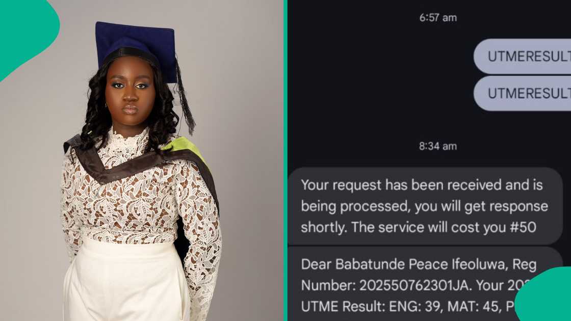Lady shares her brother's performance in UTME.