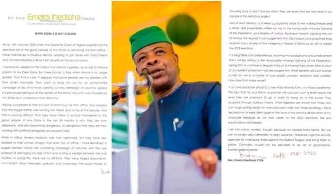 Emeka Ihedioha accuses Uzodimma