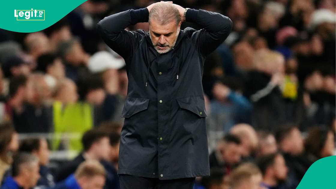 Ange Postecoglou, Tottenham Hotspur, Nottingham Forest, London, England, Premier League Ange Postecoglou, Tottenham Hotspur, Nottingham Forest, London, England, Premier League