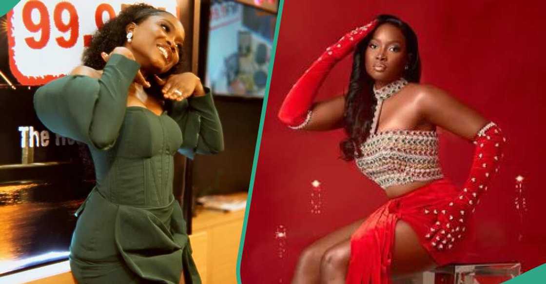 Ilebaye's suggestive attire Ilebaye's suggestive attire