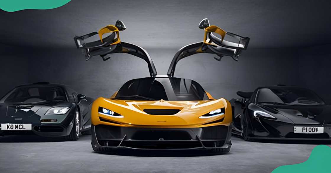 A McLaren W1 (C) pictured in yellow. A McLaren W1 (C) pictured in yellow.