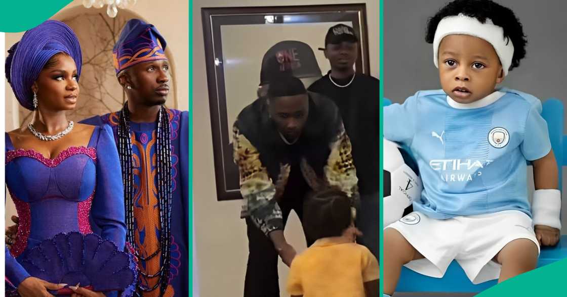 Juma Jux plays with late Mohbad's son Liam in adorable video. Juma Jux plays with late Mohbad's son Liam in adorable video.