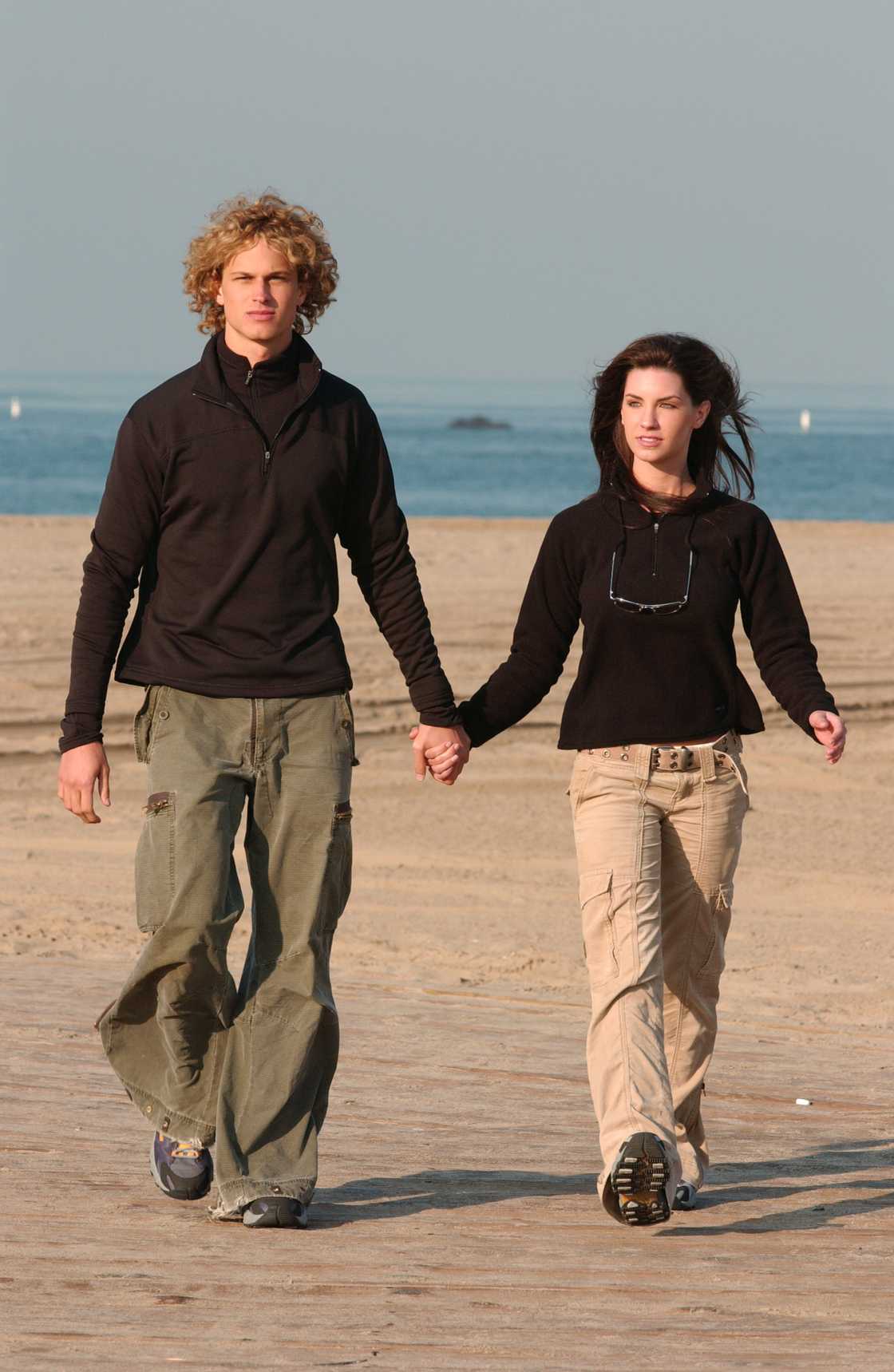 Brandon Davidson and Nicole O'Brian Lassiter on the Santa Monica Pier in Los Angeles Brandon Davidson and Nicole O'Brian Lassiter on the Santa Monica Pier in Los Angeles