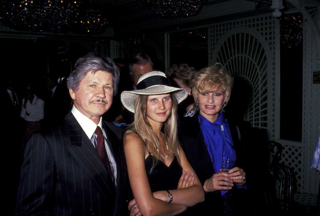Charles Bronson, daughter Zuleika, and Jill Ireland