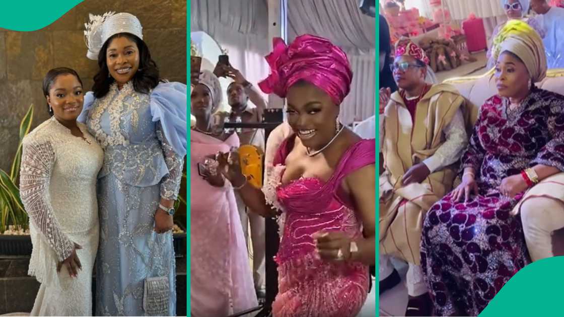 Funke Akindele at Tope Alabi's daughter's wedding. Funke Akindele at Tope Alabi's daughter's wedding.