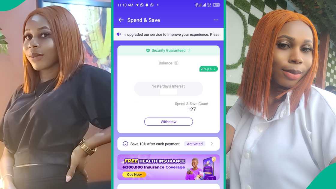 A Nigerian lady who saved over N300k on Palmpay and Opay shows the interests she got from the 2 apps A Nigerian lady who saved over N300k on Palmpay and Opay shows the interests she got from the 2 apps