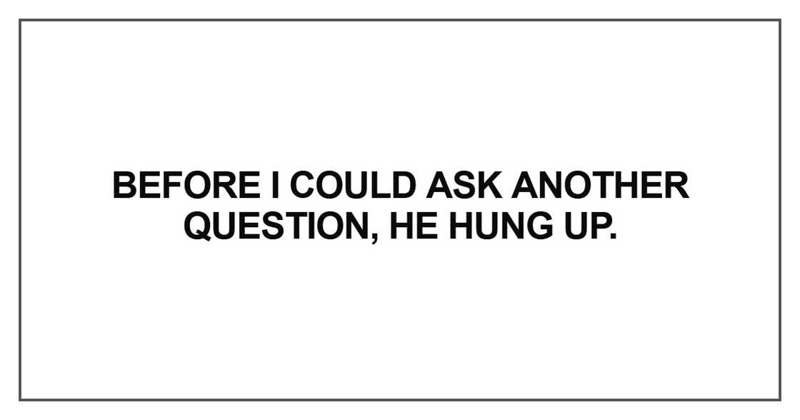 Before I could ask another question