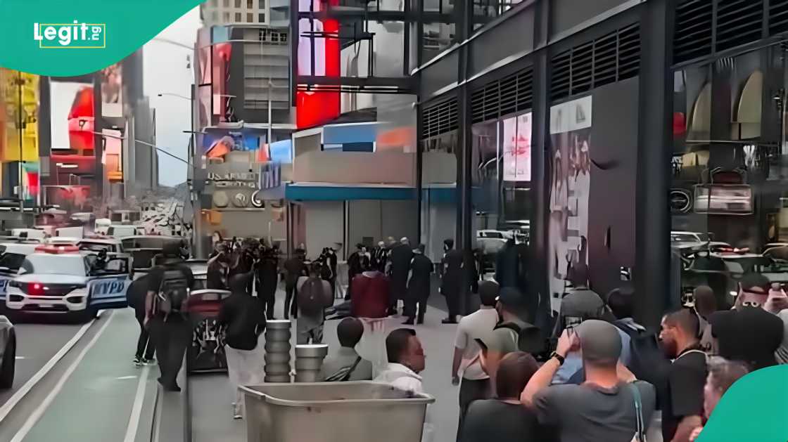 Woman fatally shot by police after stabbing two people at Times Square, killing one and injuring another.