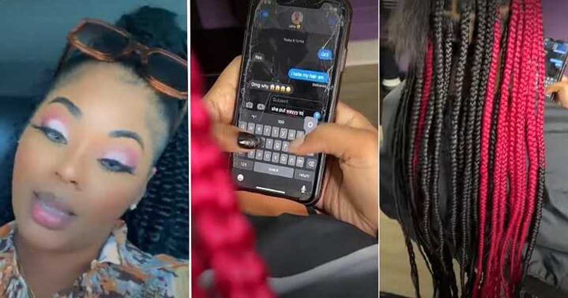 Customer badmouthing hairstylist, WhatsApp chat Customer badmouthing hairstylist, WhatsApp chat
