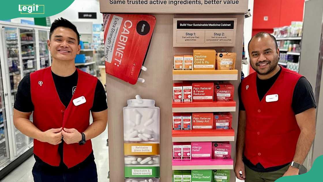 Cabinet Health founders promoting their products Cabinet Health founders promoting their products