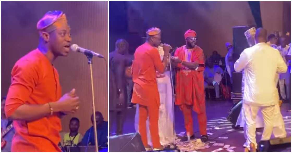 Adedimeji Lateef at KWAM 1's 50 years on stage party. Adedimeji Lateef at KWAM 1's 50 years on stage party.