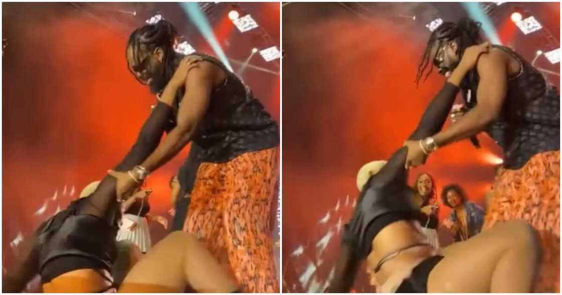 Adekunle Gold and dancer Adekunle Gold and dancer