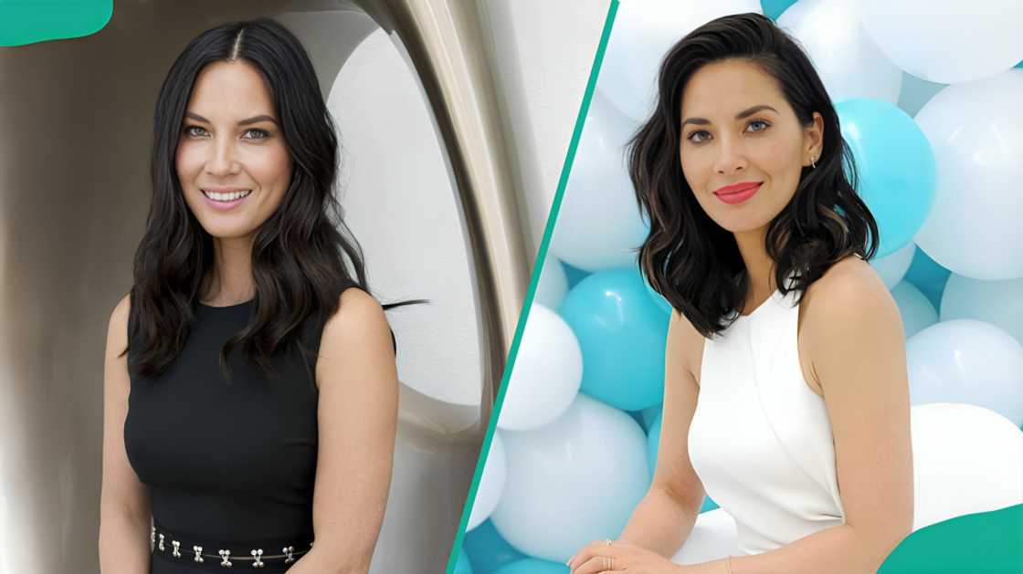 Olivia Munn posing for the camera Olivia Munn posing for the camera