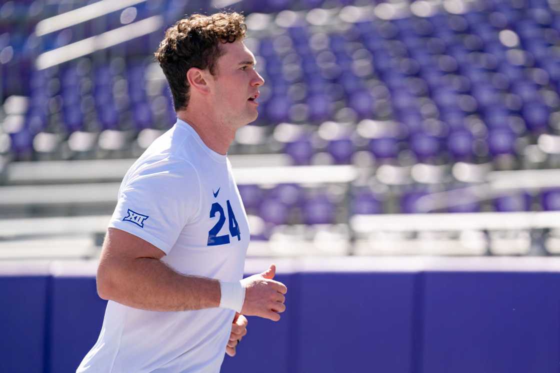 Ryan Rehkow jogs off the field