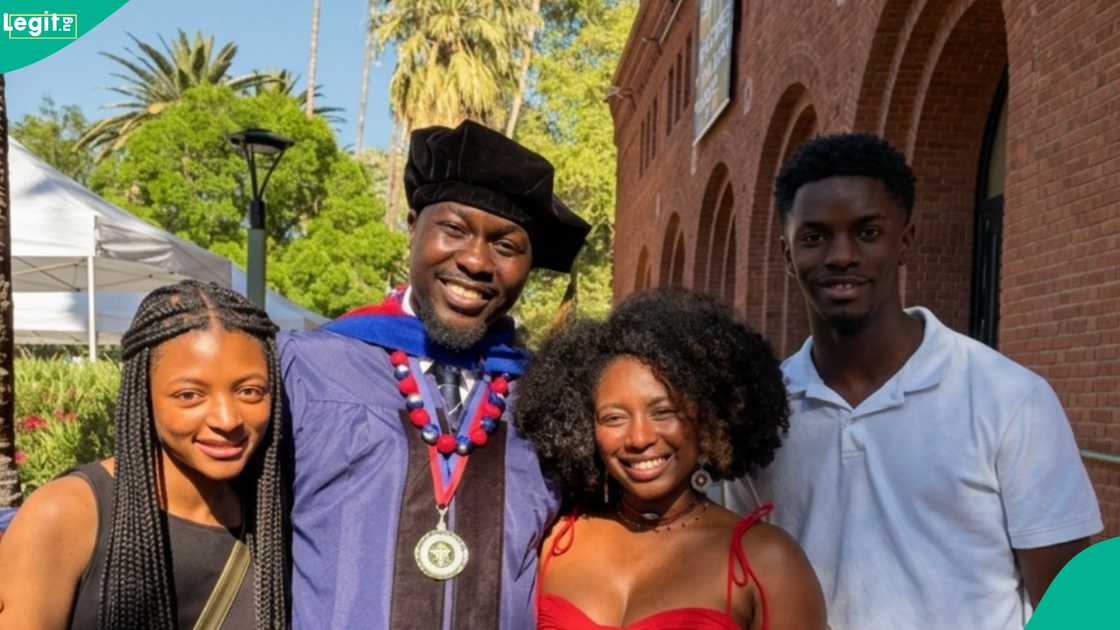 A LASU first-class graduate bags PhD at US university, sends message to wife.