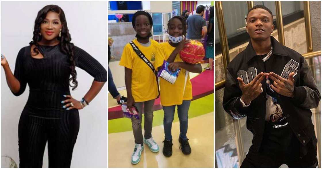 Mercy Johnson's daughter, Wizkid's son link up in Dubai