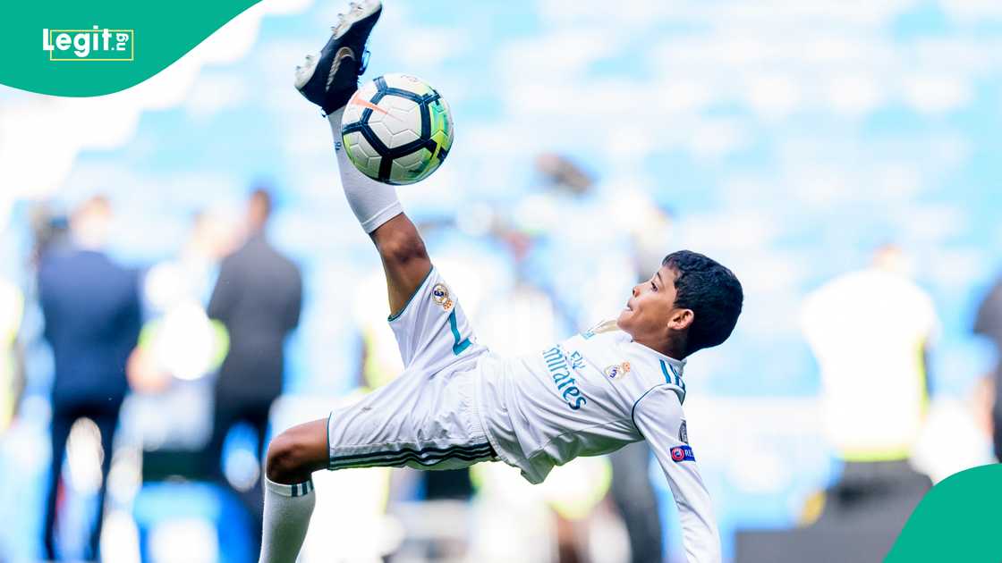 Cristiano Ronaldo Jr. has been urged to become the greatest football player from Cape Verde. Cristiano Ronaldo Jr. has been urged to become the greatest football player from Cape Verde.