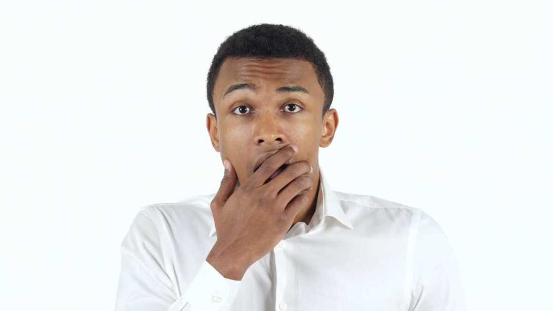 Shocked man Shocked man