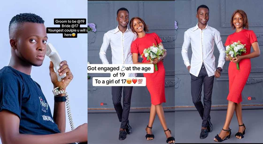 Photos of a Nigerian boy who is set to marry a 17-year-old girl. Photos of a Nigerian boy who is set to marry a 17-year-old girl.