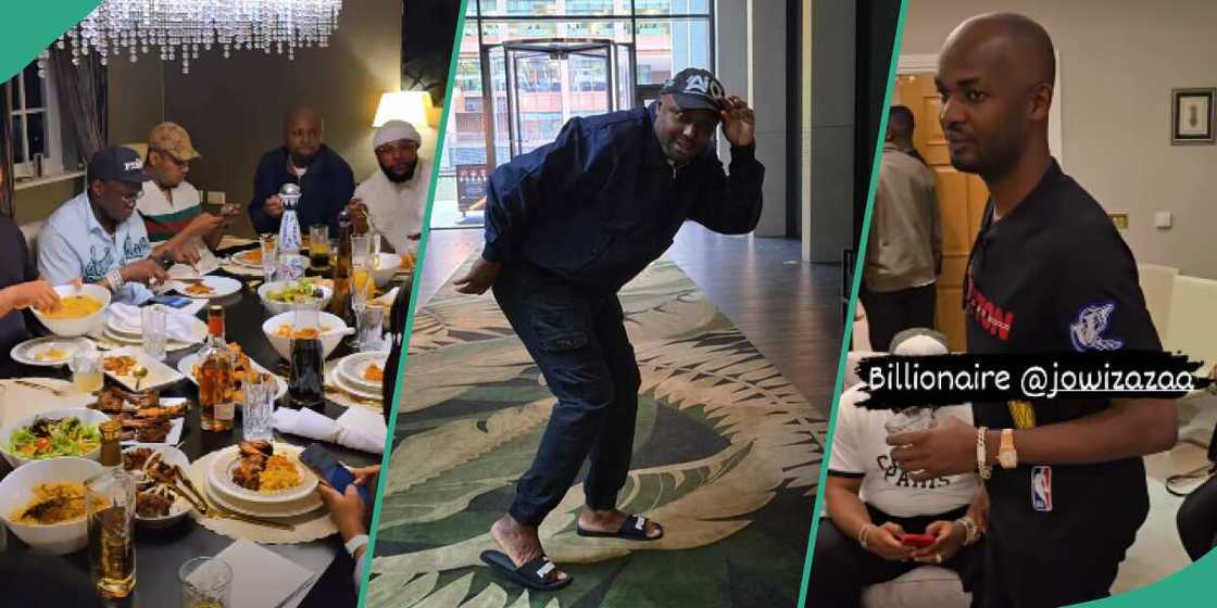 Davido's aide Isreal DMW goes gaga as he gets to hang out with some billionaires in UK.