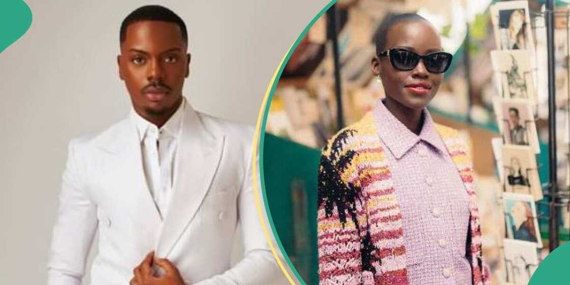 Nigerian influencer Eni and actress Lupita Nyong'o