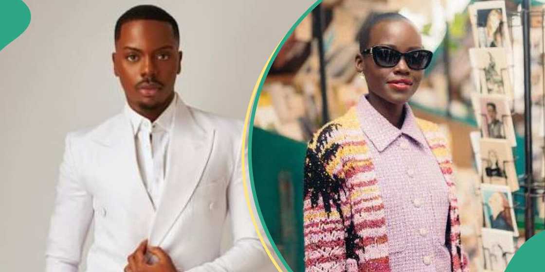 Nigerian influencer Eni and actress Lupita Nyong'o Nigerian influencer Eni and actress Lupita Nyong'o