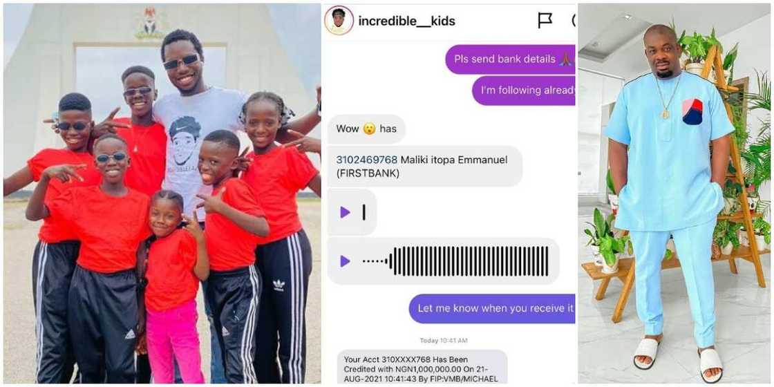 Social media reacts as Don Jazzy splashes N1 million on talented kid entertainers Social media reacts as Don Jazzy splashes N1 million on talented kid entertainers