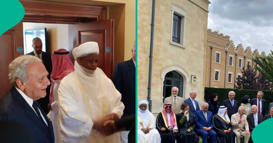 Sarkin Musulmi a taron Musulunci a Oxford. Sarkin Musulmi a taron Musulunci a Oxford.