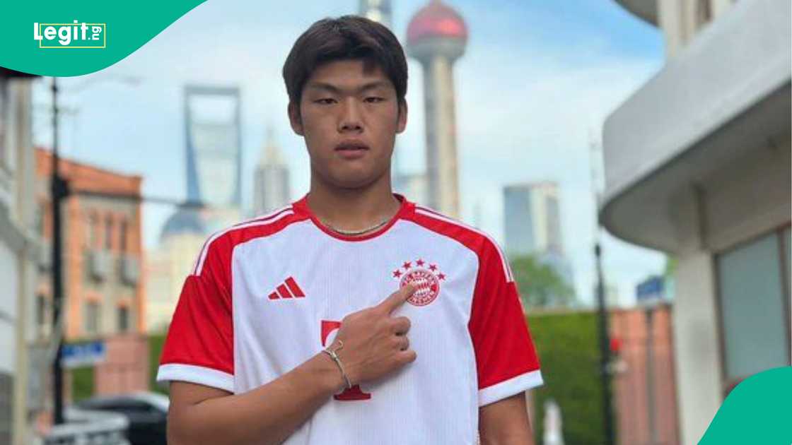 Guo Jiaxuan, Bayern Munich. Guo Jiaxuan, Bayern Munich.
