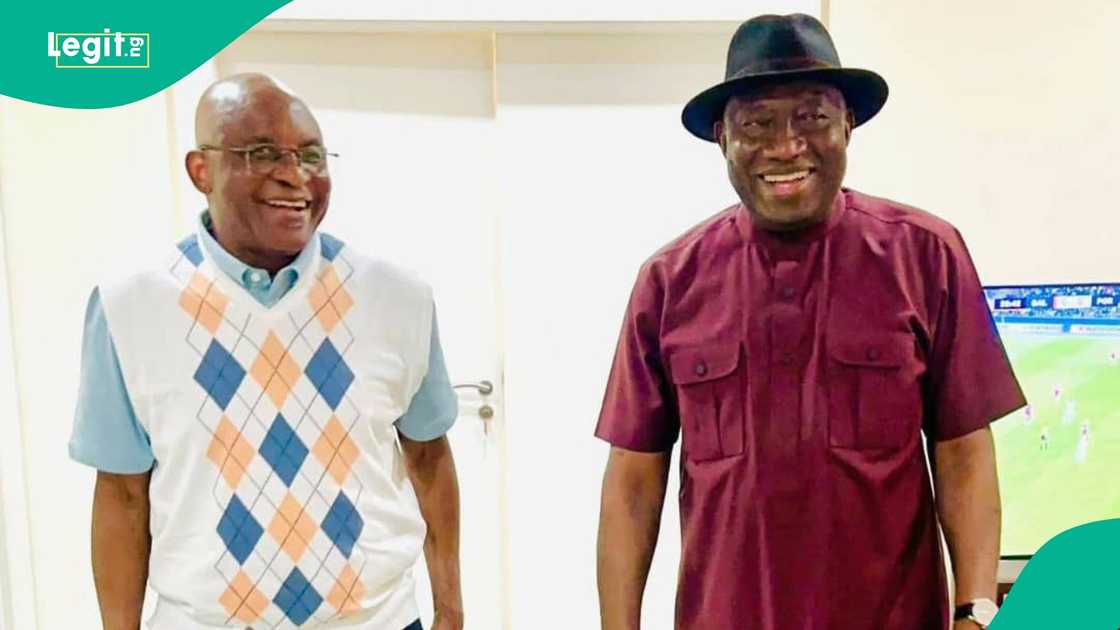 Former President Goodluck Jonathan has visited the national chairman of the ADC.