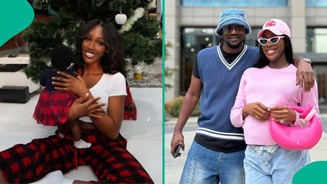 Paul Okoye of PSquare's wife shows finally shows daughter's face. Paul Okoye of PSquare's wife shows finally shows daughter's face.