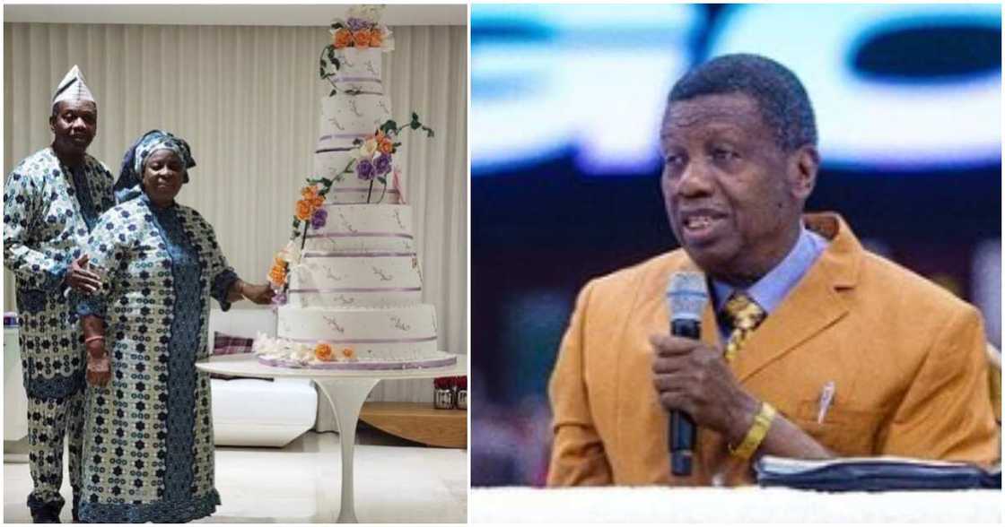 Pastor Adeboye and wife's 55th wedding anniversary.