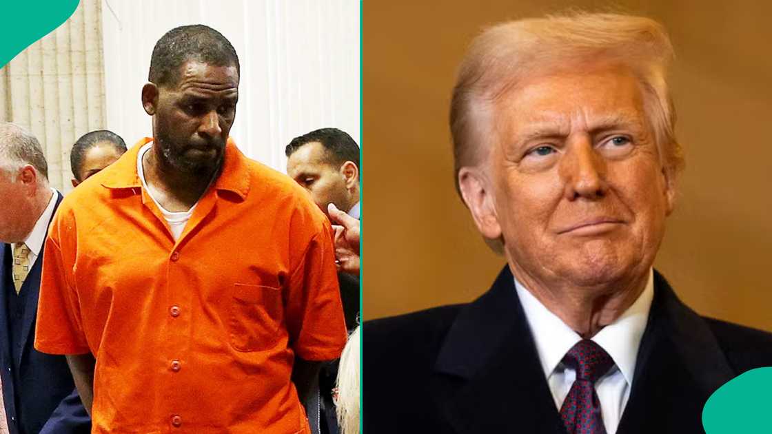R Kelly, Donald Trump, prison. USA R Kelly, Donald Trump, prison. USA