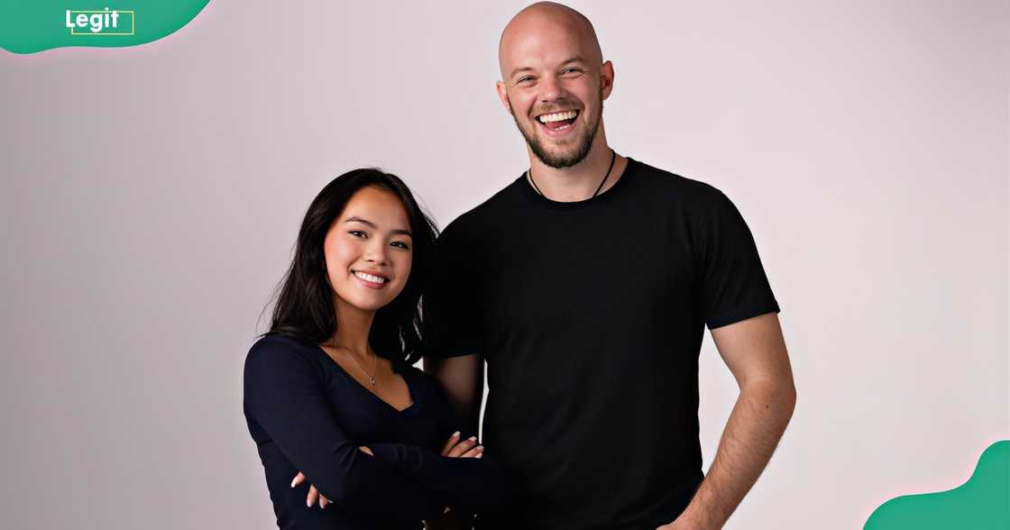 Ellie Kam and Danny O’Shea pose for official portraits