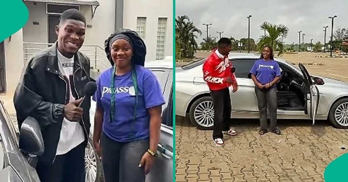Nigerian lady locked up in car for 24 hours to win N100,000 Nigerian lady locked up in car for 24 hours to win N100,000