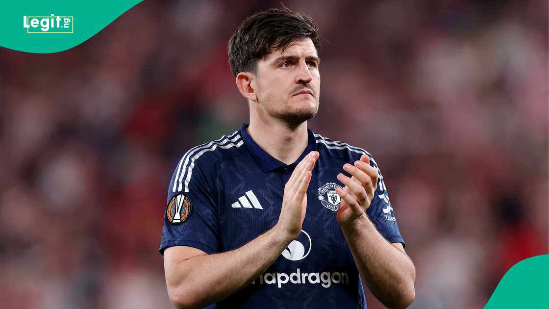 Harry Maguire, Manchester United, UEFA Europa League, Athletic Club. Harry Maguire, Manchester United, UEFA Europa League, Athletic Club.