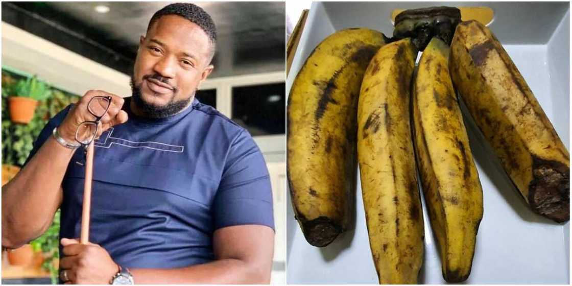 Actor Mofe Duncan buys plantain Actor Mofe Duncan buys plantain