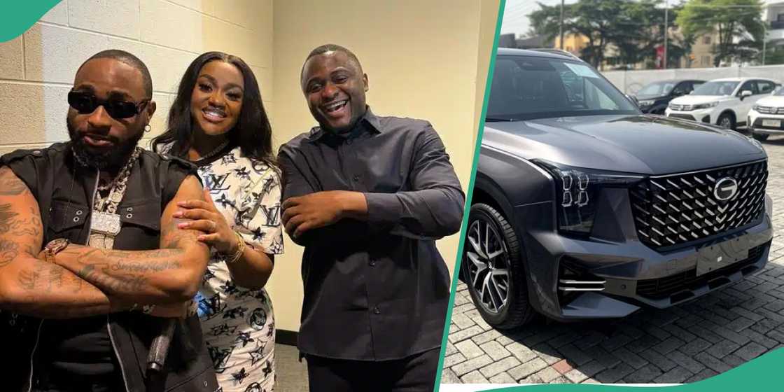 Davido gifts Chioma's manager Ubi Franklin a car