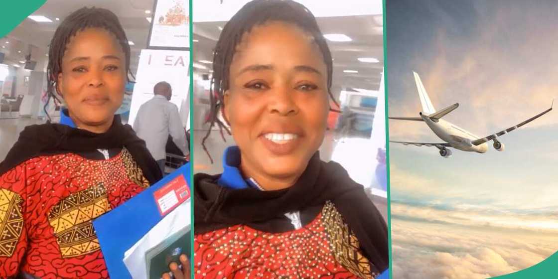Nigerian woman going for Omugwo in the UK. Nigerian woman going for Omugwo in the UK.